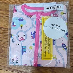 Little Sleepies Rosy Road Trip Zippy